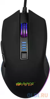 Мышь проводная HIPER Genome GM-5 чёрный USB