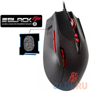 Мышь проводная Thermaltake Black FP чёрный USB MO-BKV-WDLGBK-01