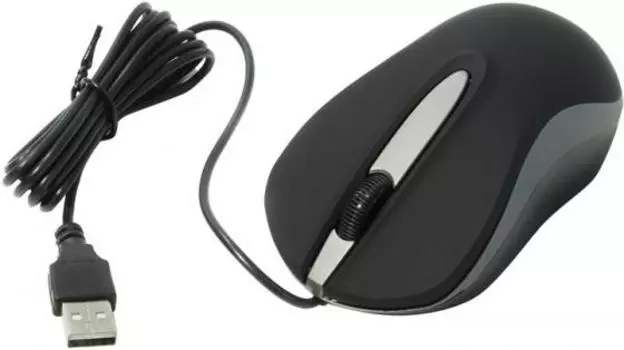 Мышь Smartbuy 329 (SBM-329-KG) Black/Grey USB проводная, оптическая, 1200 dpi, 2 кнопки + колесо