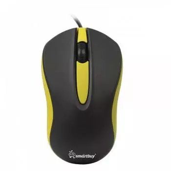 Мышь Smartbuy ONE 329 (SBM-329-KY) Black/Yellow USB проводная, оптическая, 1200 dpi, 2 кнопки + колесо
