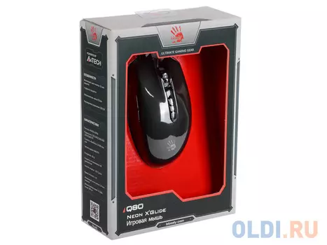 Мышь A4Tech Bloody Q80 черный оптическая (3200dpi) USB игровая (8but)