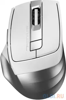 Мышь A4Tech Fstyler FB35S белый/серый оптическая (2000dpi) беспроводная BT/Radio USB для ноутбука (5but)