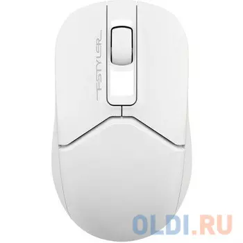 Мышь A4Tech Fstyler FG12S белый оптическая (1200dpi) silent беспроводная USB (3but)