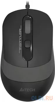 Мышь A4Tech Fstyler FM10T серый/черный оптическая (1600dpi) USB для ноутбука (3but)