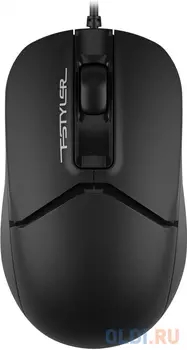 Мышь A4Tech Fstyler FM12ST черный оптическая (1200dpi) silent USB для ноутбука (2but)