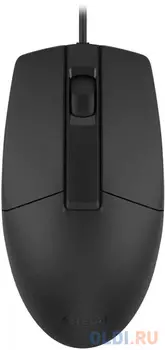 Мышь A4Tech OP-335S черный оптическая (1200dpi) silent USB (3but)