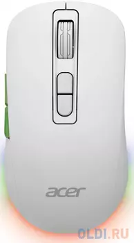 Мышь Acer OMR311 белый оптическая 2400dpi беспров. BT/Radio USB 7but (ZL.MCECC.034)