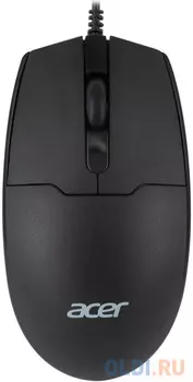Мышь Acer OMW126, оптическая, проводная, USB, черный [zl.mceee.010]