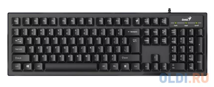 Multimedia wired keyboard Genius SmartKB-102, USB, 104 buttons + SmartGenius button ,12 programmable buttons, App support, hight range keycaps, classi