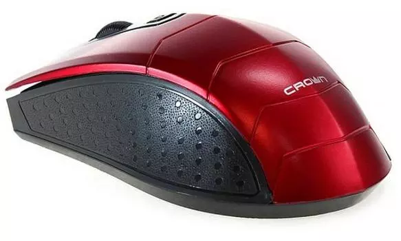 Мышь беспроводная Crown CMM-934W красный USB