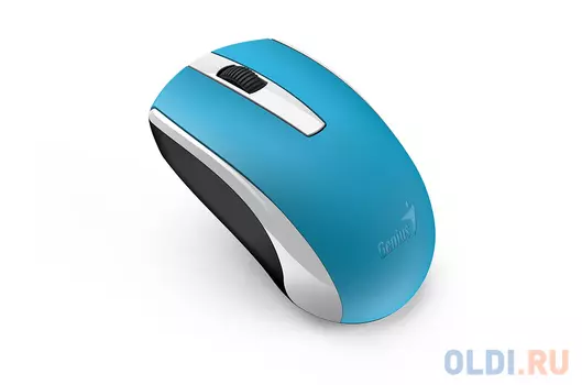 Мышь беспроводная Genius ECO-8100 Blue USB оптическая, 1600 dpi, 2 кнопки + колесо