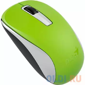 Мышь беспроводная Genius NX-7005, мини-ресивер, сенсор Blue Eye, оптическая, разрешение 800-1600 dpi, SmartGenius. Цвет: зеленый