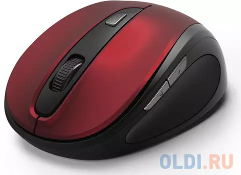 Мышь беспроводная HAMA MW-400 чёрный красный USB 00182628