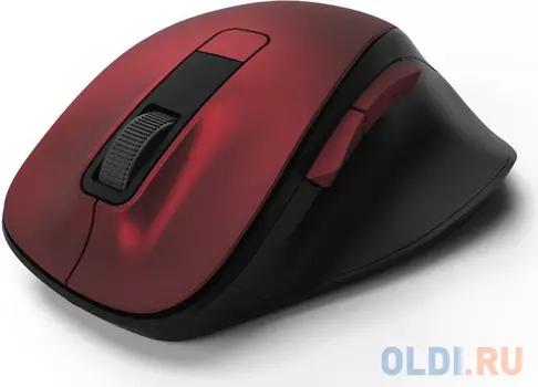 Мышь беспроводная HAMA MW-500 чёрный красный USB 00182634