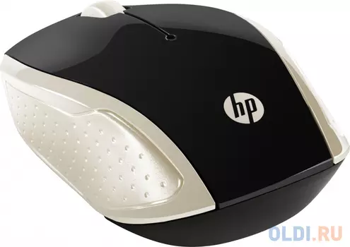 Мышь беспроводная HP 200 Silk золотистый чёрный USB 2HU83AA
