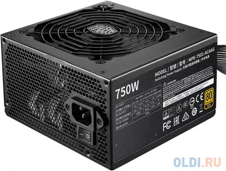 Блок питания Cooler Master MWE GOLD 750 - V2 750 Вт MPE-7501-ACAAG-EU