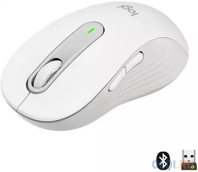 Мышь беспроводная Logitech Signature M650 L белый серый USB + Bluetooth 910-006238