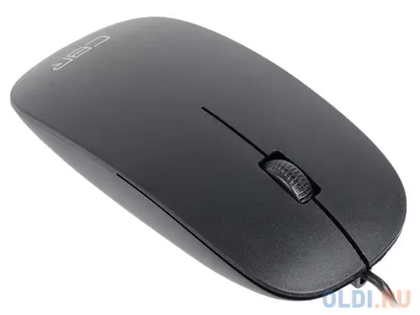 Мышь CBR CM 104 Black, оптика, 1200 dpi, офисн., провод 1.2 метра, USB