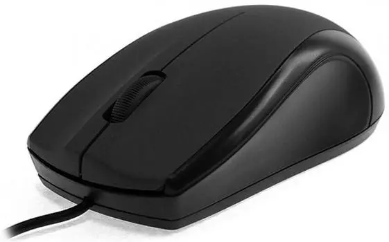 Мышь Crown CMM-31 Black USB проводная, оптическая, 1200 dpi, 2 кнопки + колесо