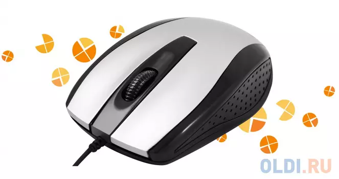 Мышь Defender Optimum MM-140 USB S(Серебро) 2кн+кл 800dpi