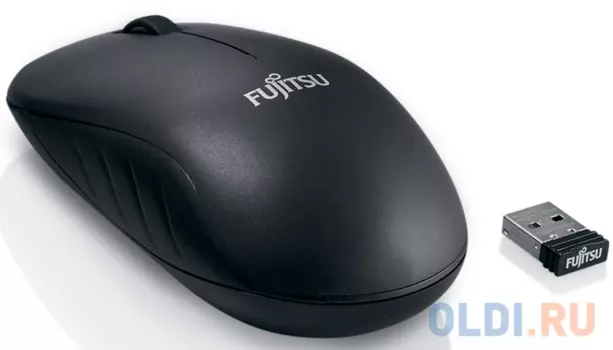 Мышь Fujitsu Wireless Mouse WI210 черный оптическая (1600dpi) беспроводная USB
