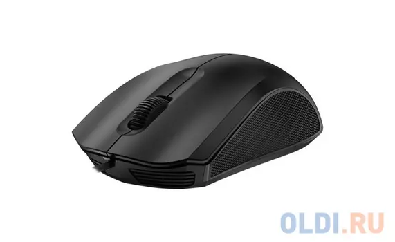 Мышь DX-170, USB, чёрная, оптическая, 800-1600dpi, подходит под обе руки