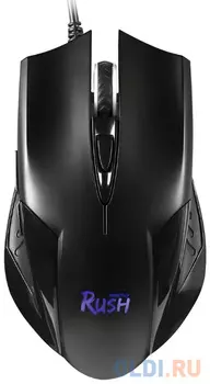 Мышь игровая проводная Smartbuy RUSH черная + коврик [SBM-726G-K]