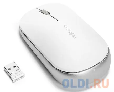 Мышь Kensington SureTrack Dual беспроводная/Bluetooth, белая