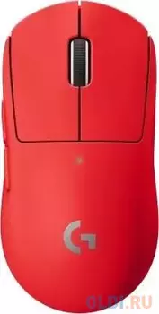 Мышь Logitech G PRO X SUPERLIGHT красный оптическая (25600dpi) беспроводная USB (4but)