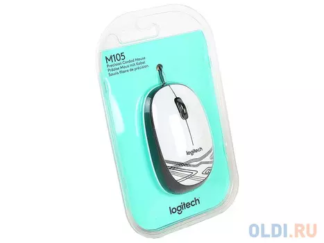 Мышь (910-002944) Logitech Mouse M105 White NEW