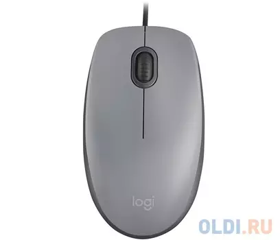 Мышь (910-005490) Logitech Mouse M110 SILENT Mid Grey USB