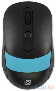 Мышь Oklick 310MW, оптическая, беспроводная, USB, черный и синий [1869090]