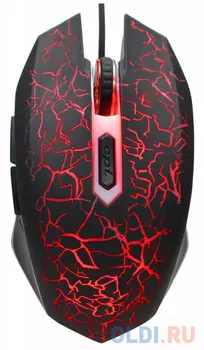 Мышь Oklick 895G черный оптическая (2400dpi) USB игровая (5but)