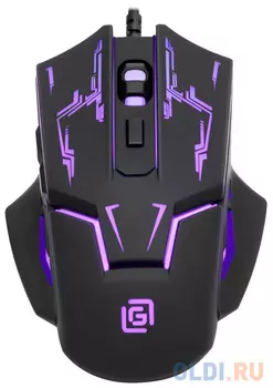 Мышь Оклик 779G черный оптическая (3600dpi) USB (6but)