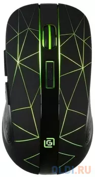 Мышь Оклик 976GW черный оптическая (1600dpi) беспроводная USB (6but)