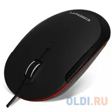 Мышь проводная Crown CMM-21 красный чёрный USB