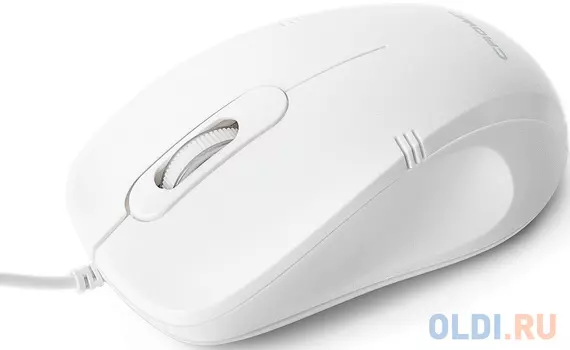 Мышь проводная Crown CMM-502 Silent белый USB