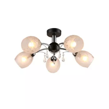 Потолочная люстра ID lamp Agnes 843/5PF-Blackchrome