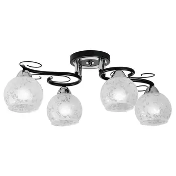 Потолочная люстра ID lamp Boise 234/4PF-Blackchrome