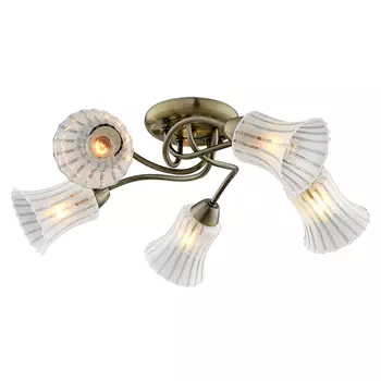 Потолочная люстра ID lamp Bridgeport 245/5PF-Oldbronze