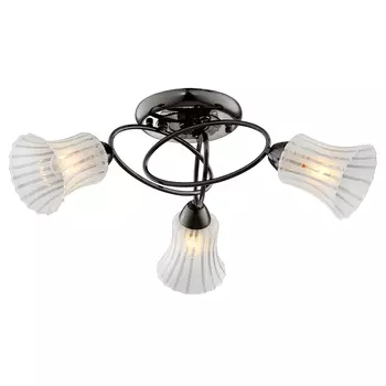 Потолочная люстра ID lamp Brownsville 246/3PF-Blackwhite