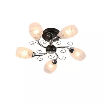 Потолочная люстра ID lamp Edwidge 846/5PF-Blackchrome