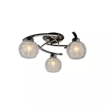 Потолочная люстра ID lamp Elezaveta 875/3PF-Darkchrome