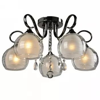 Потолочная люстра ID lamp Merinella 877/5PF-Darkchrome