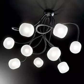 Потолочная люстра Ideal Lux Octopus OCTOPUS PL9 NERO