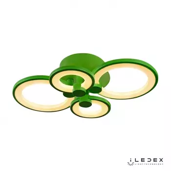 Потолочная люстра ILedex Ring A001/4 GREEN