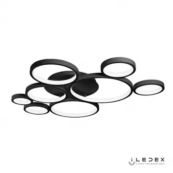 Потолочная люстра ILedex Ring Star 9004-8L-X BK