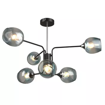 Потолочная люстра IMEX MD.3564-6-S BK+CH
