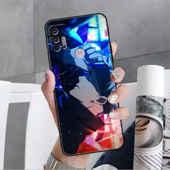 Case For Motorola G30 G60 G22 G9 Play G82 G52 G8 G9 G50 One Fusion Edge 20 Black Soft Phone Capas Cute Jujutsu Kaisen Moto G51 5G