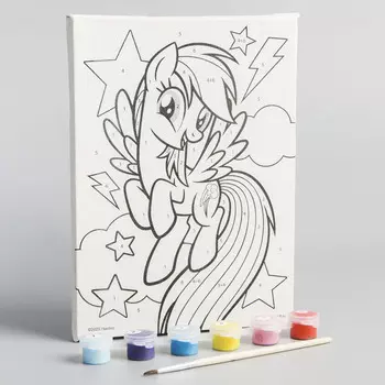 5199070 Роспись по холсту 21*15 'Радуга Дэш', My Little Pony